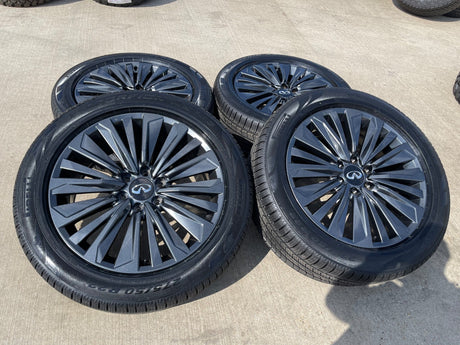 22" Infiniti QX80 QX56 Nissan Titan Armada OEM 94236 wheels rims PIRELLI NEW Texas Truck Tire