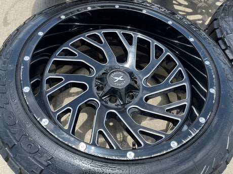 22x12 XTREME FORCE XF- 8 Chevy Silverado Ford F-150 RAM wheels rims 6x139 6x135 Texas Truck Tire