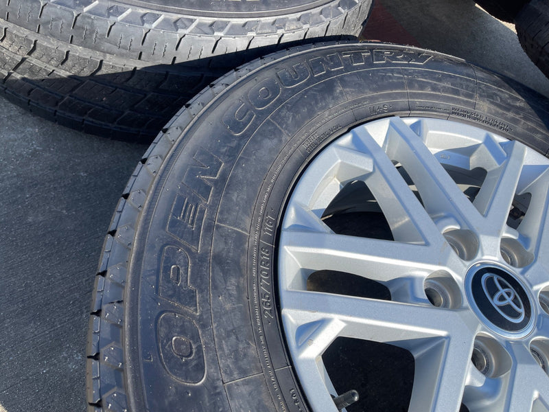 18" Toyota Tundra Sequoia OEM wheels rims 75281 LX600 2022 2024 2025 2026 TOYO Texas Truck Tire