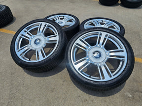 21" Rolls Royce Wraith Ghost Dawn OEM wheels rims tires 5x120 CONTINENTAL Texas Truck Tire
