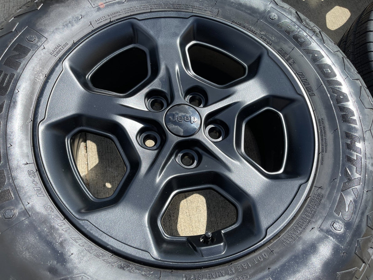 17" Jeep Wrangler Gladiator RUBICON OEM 9236 wheels rims tires NEXEN DISCOUNTED Texas Truck Tire