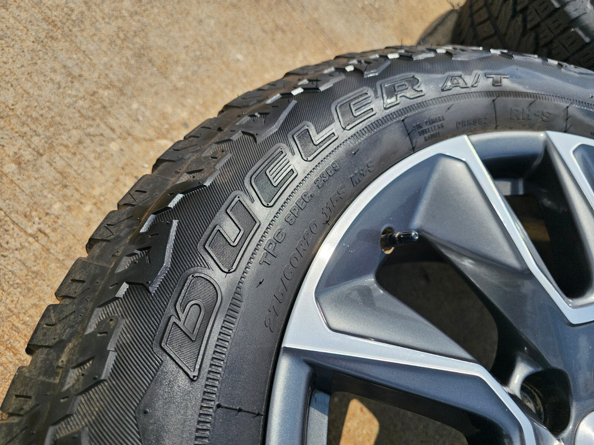20" Chevy Silverado 1500 Tahoe Suburban OEM 5915 5916 wheels rims DUELER A/T Texas Truck Tire