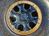 17" Ford Bronco SASQUATCH wheels rims BEADLOCK 10388 Ranger BFG KO2 A/T 37" Texas Truck Tire