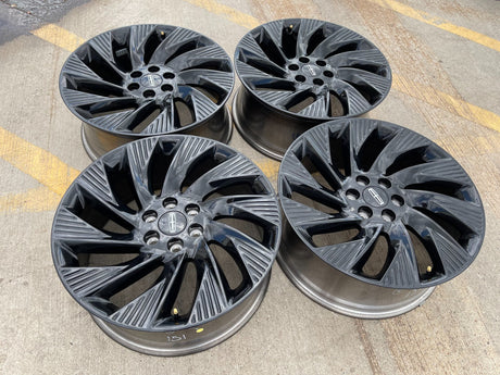 22" Lincoln Navigator OEM 10665 rims wheels BLACK LABEL 2025 2026 2027 NEW Texas Truck Tire
