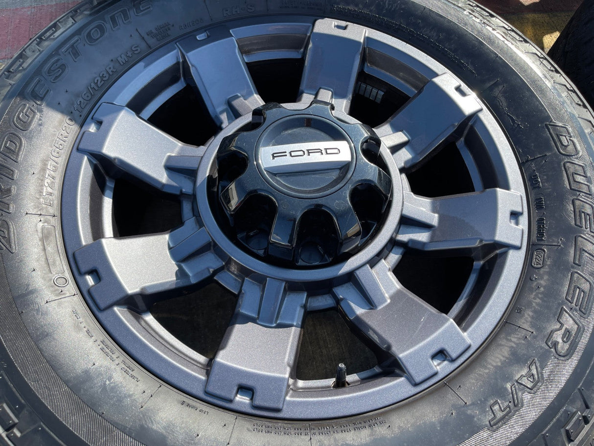 20" Ford F-250 F-350 OEM gray Lariat 10485 10296 wheels rims tires DISCOUNTED Texas Truck Tire