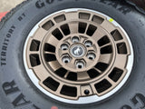 17" Ford Bronco HERITAGE Edition wheels rims BRONZE 2025 2026 GOODYEAR 35" NEW Texas Truck Tire