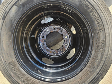 19.5" Ford F-450 F-550 Dually rim RAM 4500 OEM 10x225 spare MICHELIN Texas Truck Tire