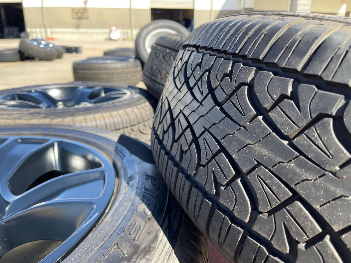 20" Dodge Ram 1500 OEM LIMITED Black 2676 2723 wheels rims PIRELLI A/TR Texas Truck Tire