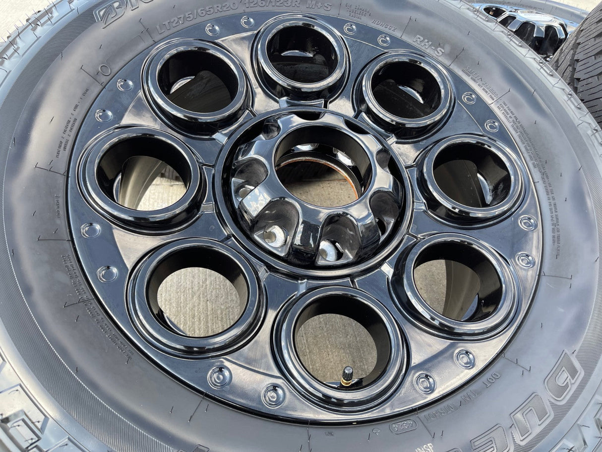 20" Ford F-250 F-350 OEM black Lariat 10299 10484 wheels rims 2024 2025 2026 NEW Texas Truck Tire