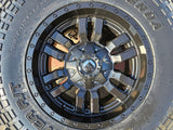 17" 17x9 Fuel Sledge D595 Jeep Wrangler wheels rims 5x114.3 5x4.5 5x5 5x127 Texas Truck Tire