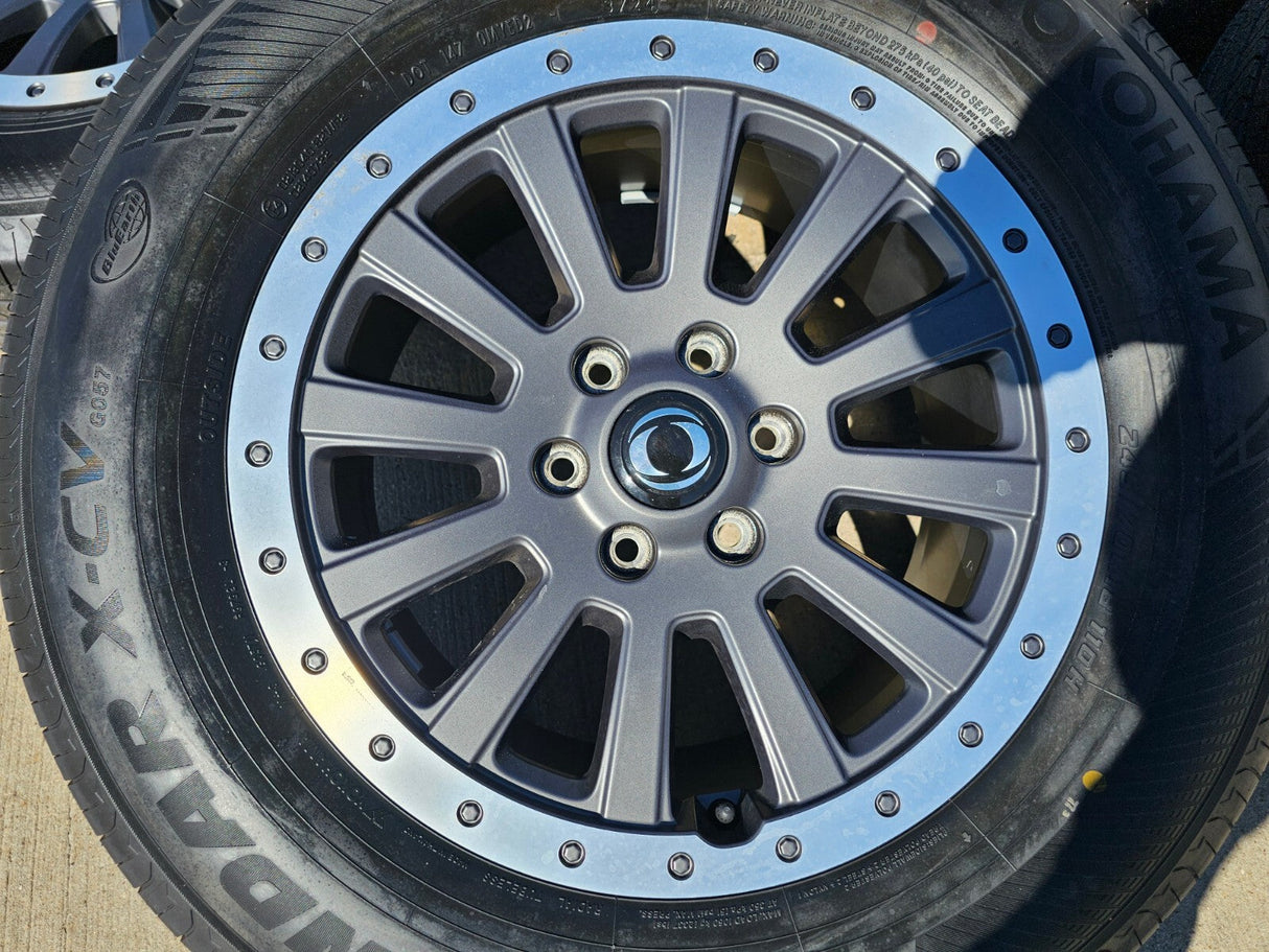(5) 18" INEOS Grenadier OEM wheels rims tires beadlock 2023 2024 2025 2026 NEW Texas Truck Tire
