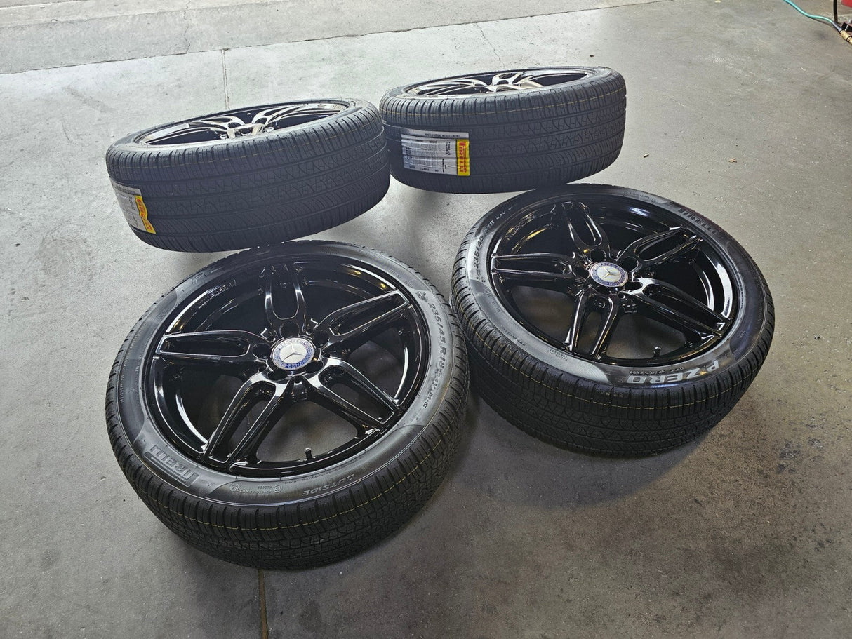 18" Mercedes CLA250 C E S Class OEM 85530 wheels rims tires NEW Texas Truck Tire