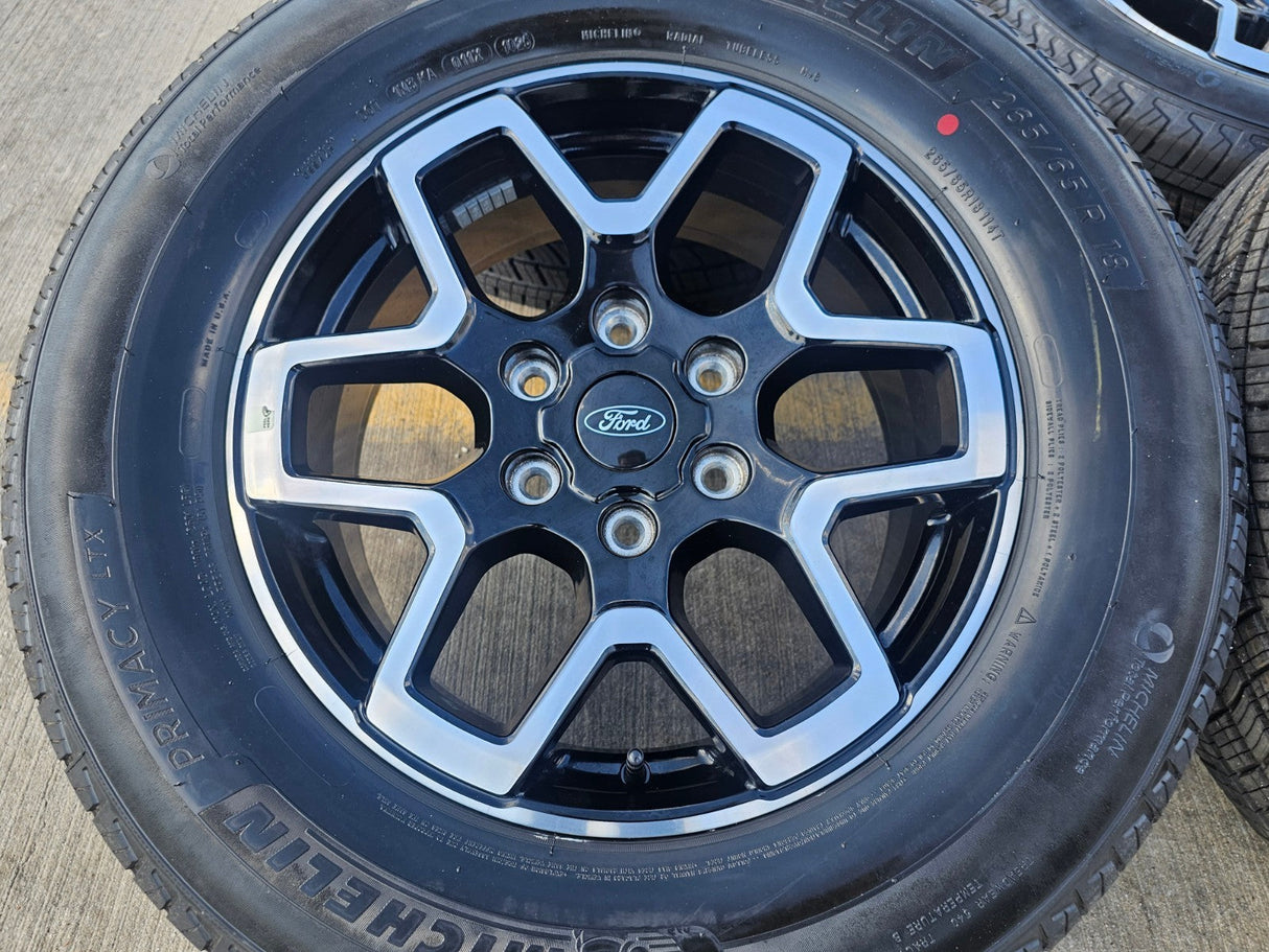 18" Ford Ranger wheels rims tires black 95213 tires 2024 2025 2026 NEW MICHELIN Texas Truck Tire