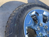 20" Dodge Ram 1500 OEM Laramie CHROME 2680 wheels rims 2025 2026 GOODYEAR NEW Texas Truck Tire