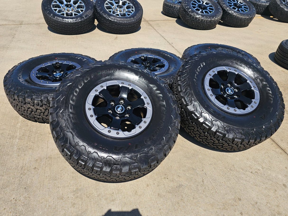 17" Ford Bronco HERITAGE OEM 10386 wheels rims BEADLOCK 2024 2025 2026 NEW 37" Texas Truck Tire