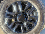20" GMC Sierra Chevy 2500 OEM 5957 BLACK DIAMOND wheels rims 2024 2025 GOODYEAR Texas Truck Tire