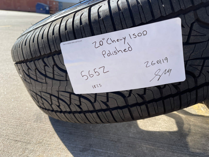 20" Chevy Silverado 1500 Tahoe Suburban OEM wheels rims 5652 tires PIRELLI A/T Texas Truck Tire