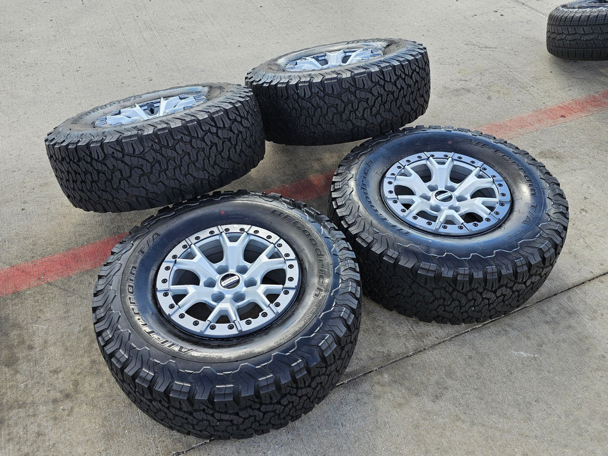 17" Ford F-150 Raptor R OEM Replica BEADLOCK 10460 rims wheels 35" tires BFG NEW Texas Truck Tire