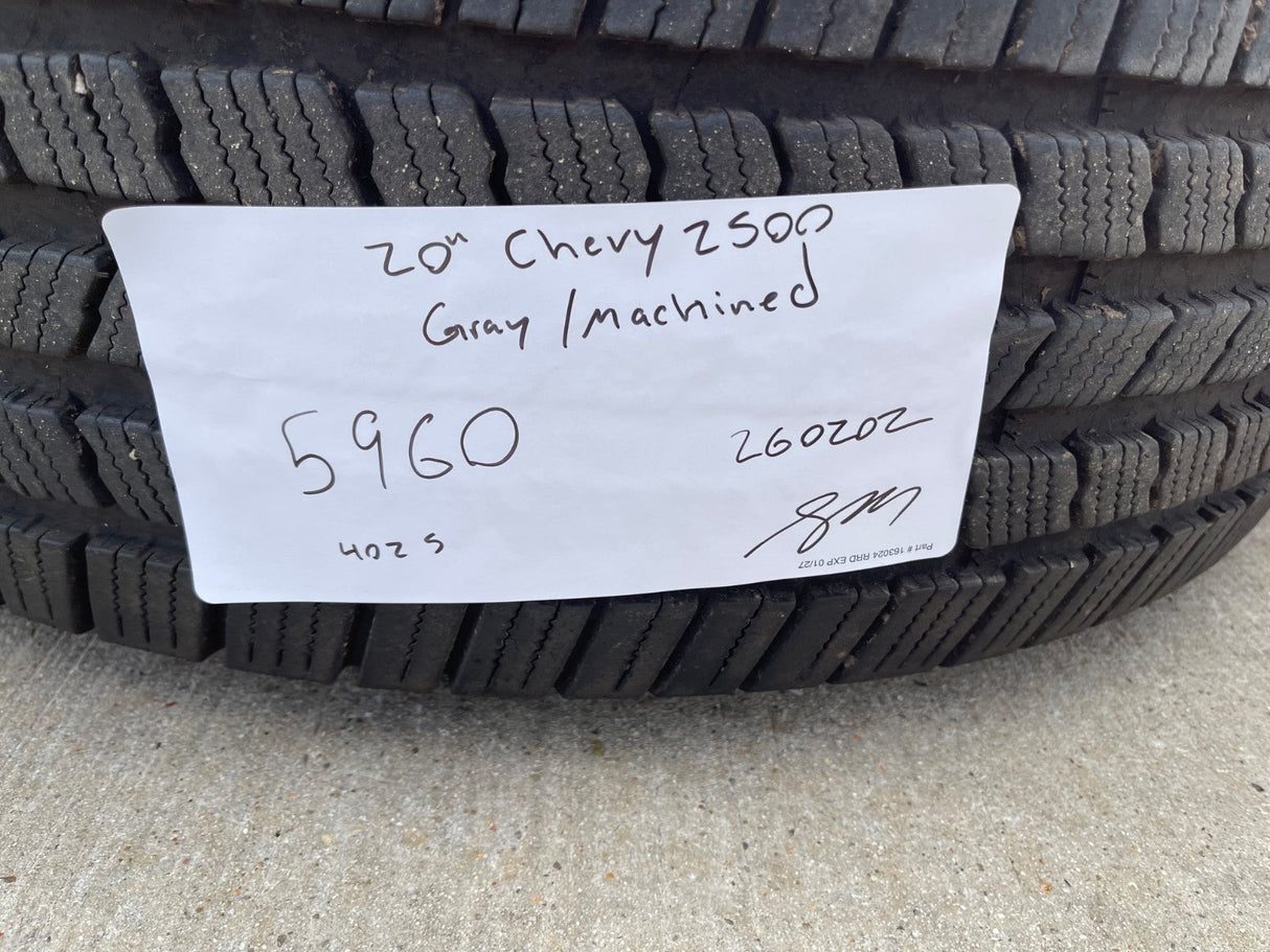 20" Chevy Silverado GMC Sierra AT4 2500 3500 OEM 5960 5947 wheels rims MICHELIN Texas Truck Tire
