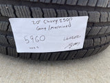 20" Chevy Silverado GMC Sierra AT4 2500 3500 OEM 5960 5947 wheels rims MICHELIN Texas Truck Tire