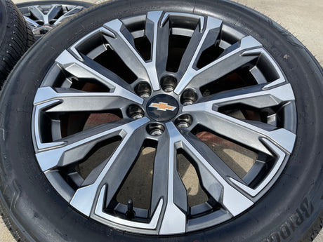 22" Chevy Tahoe Silverado Suburban OEM wheels rims 2022 2023 2024 2025 2026 NEW Texas Truck Tire