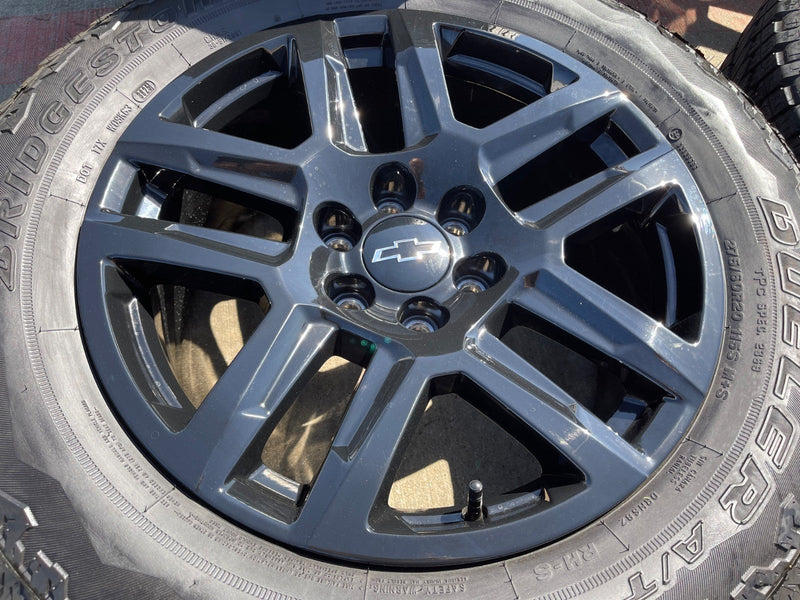 20" Chevy Silverado Tahoe Suburban ZR2 OEM 5913 wheels rims BRIDGESTONE A/T NEW Texas Truck Tire