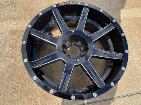 20x9 Ballistic Morax 845 Jeep Wrangler Gladiator rim wheel 5x127 5x5 5x4.5 5x114 Texas Truck Tire