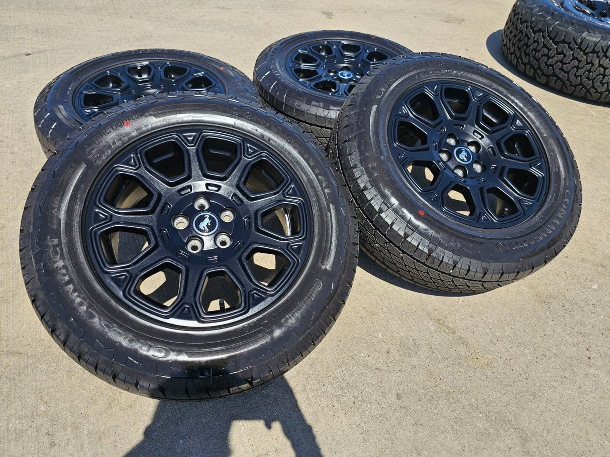 17" Ford Bronco Sport rims wheels Badlands AT tires OEM 2024 2025 2026 NEW Texas Truck Tire