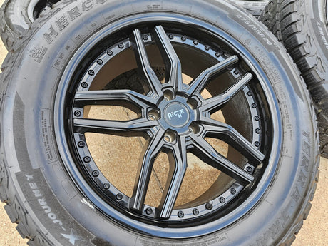 20" 20x9 NICHE Methos M194 Jeep Wrangler wheels rims 5x114.3 5x4.5 Texas Truck Tire