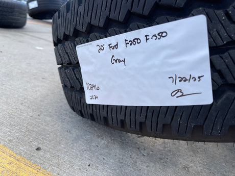 20" Ford F-250 F-350 OEM gray Lariat 10485 10296 wheels rims tires Texas Truck Tire