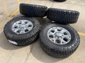 18" Ram 2500 3500 Laramie Power Wagon OEM wheels rims 2693 tires COOPER 35" Texas Truck Tire
