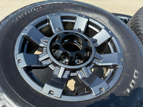 20" Ford F-250 F-350 OEM gray Lariat 10485 10296 wheels rims tires BRIDGESTONE Texas Truck Tire