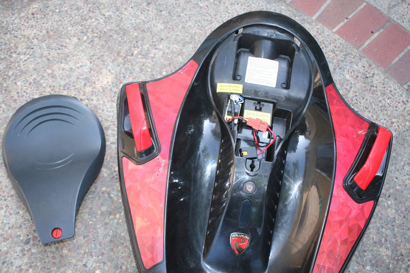 12-Volt Rechargeable Red Electric Ride-On Toy Car Without Charger