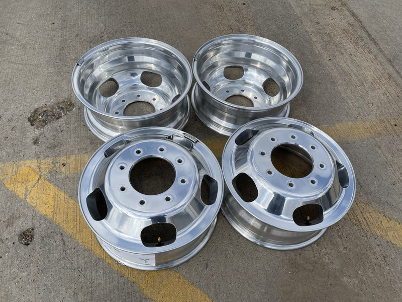 17" Ford F-350 Dually OEM 10477 10478 rims wheels 2023 2024 2025 2026 POLISHED Texas Truck Tire
