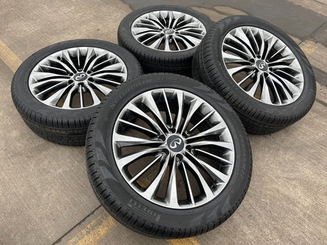 22" Infiniti QX80 QX56 Nissan Titan OEM wheels rims 73807 tires NEW Texas Truck Tire