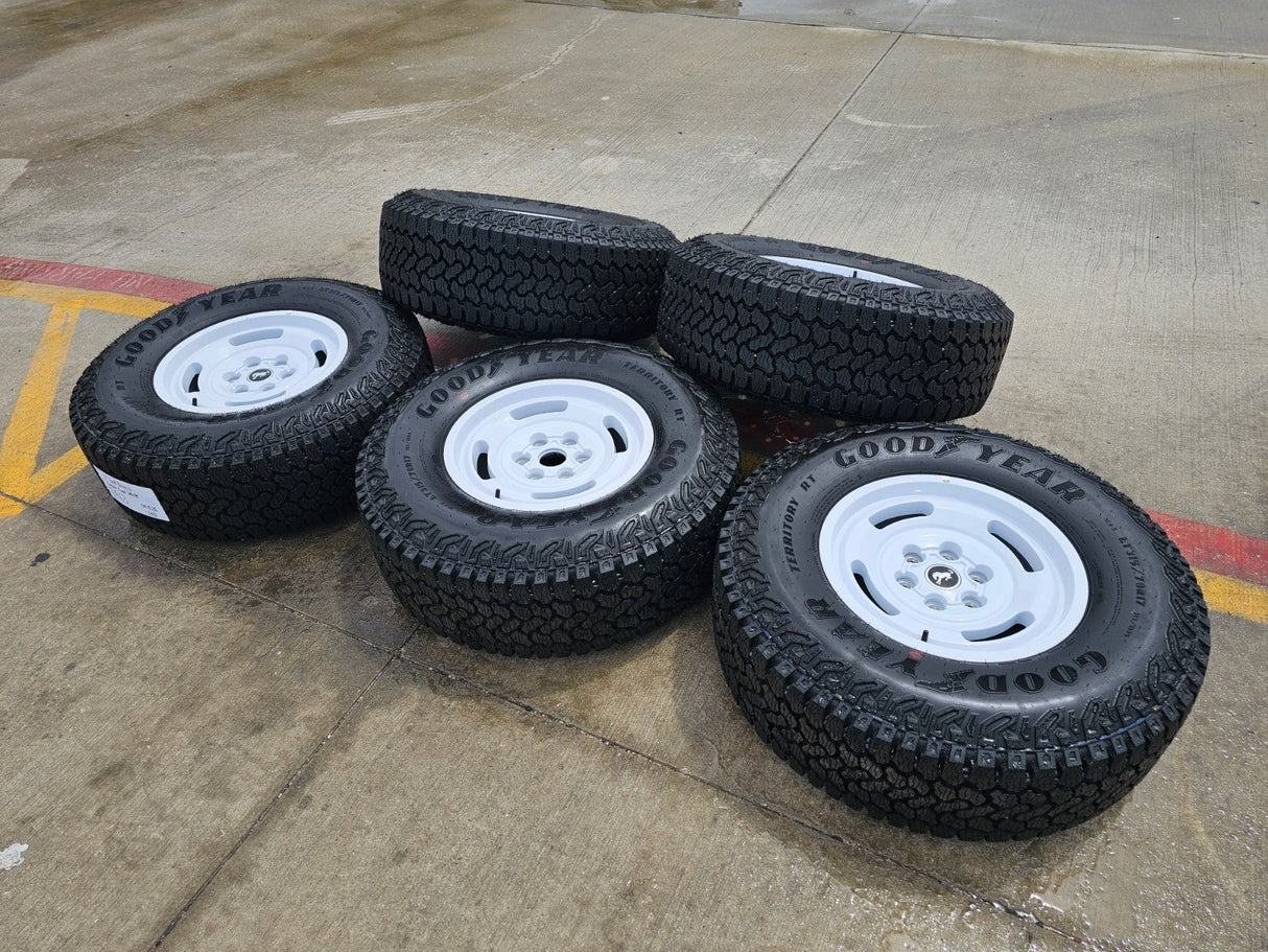 17" Ford Bronco HERITAGE Stroppe Edition 10463 OEM wheels rims white 2025 2026 Texas Truck Tire