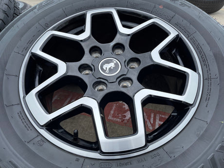 18" Ford Bronco wheels rims black 95213 Ranger tires 2023 2024 2025 2026 NEW Texas Truck Tire