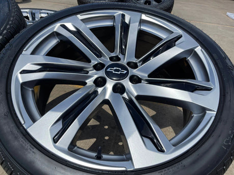 24" Chevy Tahoe Silverado OEM wheels rims tires Escalade 2023 2024 2025 2026 NEW Texas Truck Tire