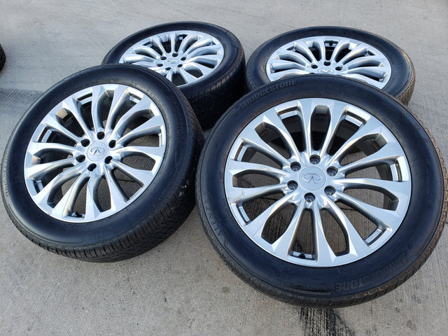 22" Infiniti QX80 QX56 Nissan Titan OEM 62799 73770 wheels rims tires Texas Truck Tire
