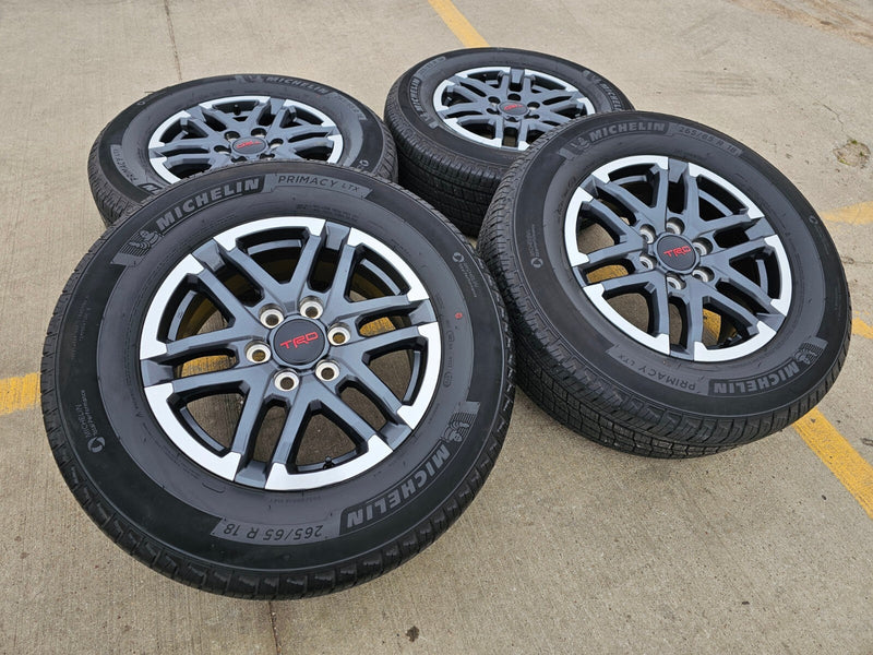 18" Toyota Tacoma TRD OEM wheels rims 10641 4Runner 2024 2025 2026 MICHELIN NEW Texas Truck Tire