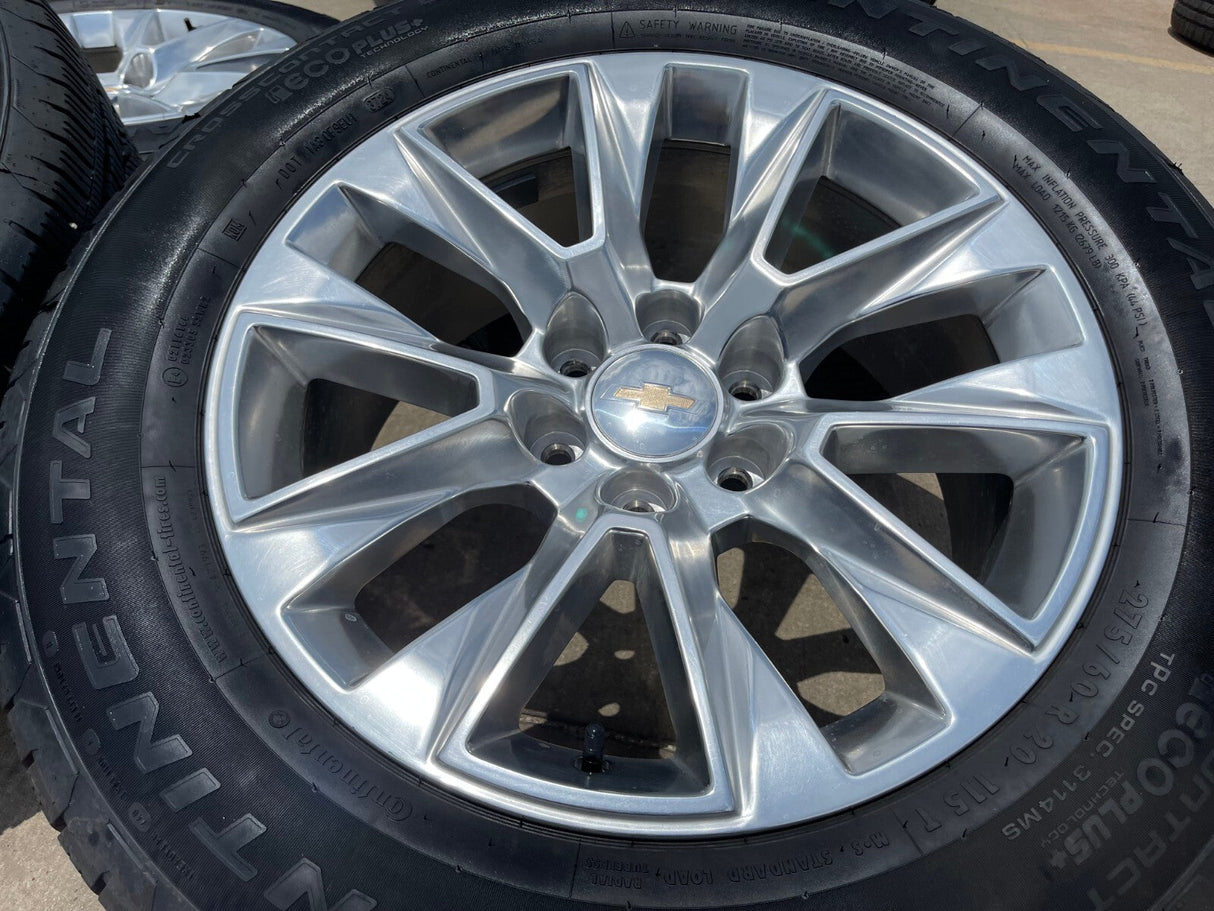 20" Chevy Tahoe Silverado LTZ 5920 OEM wheels rims Yukon 2023 2024 2025 2026 NEW Texas Truck Tire