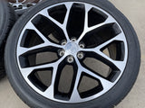 24" GMC Yukon Sierra Chevy Tahoe 1500 OEM replica 5668 wheels rims tires Texas Truck Tire