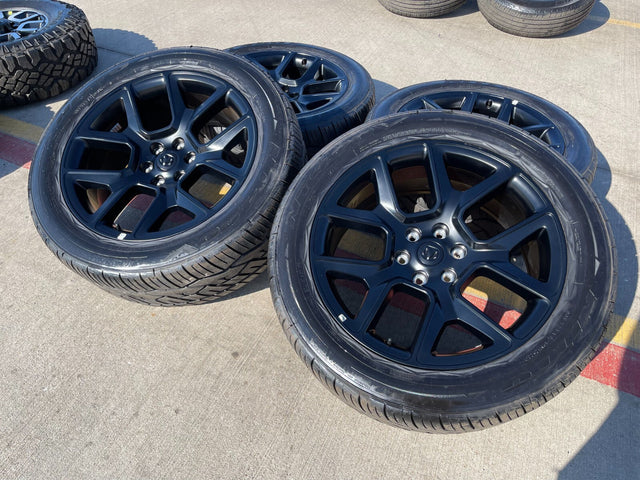 22" Dodge Ram 1500 OEM LIMITED Laramie 2684 2725 wheels rims Texas Truck Tire