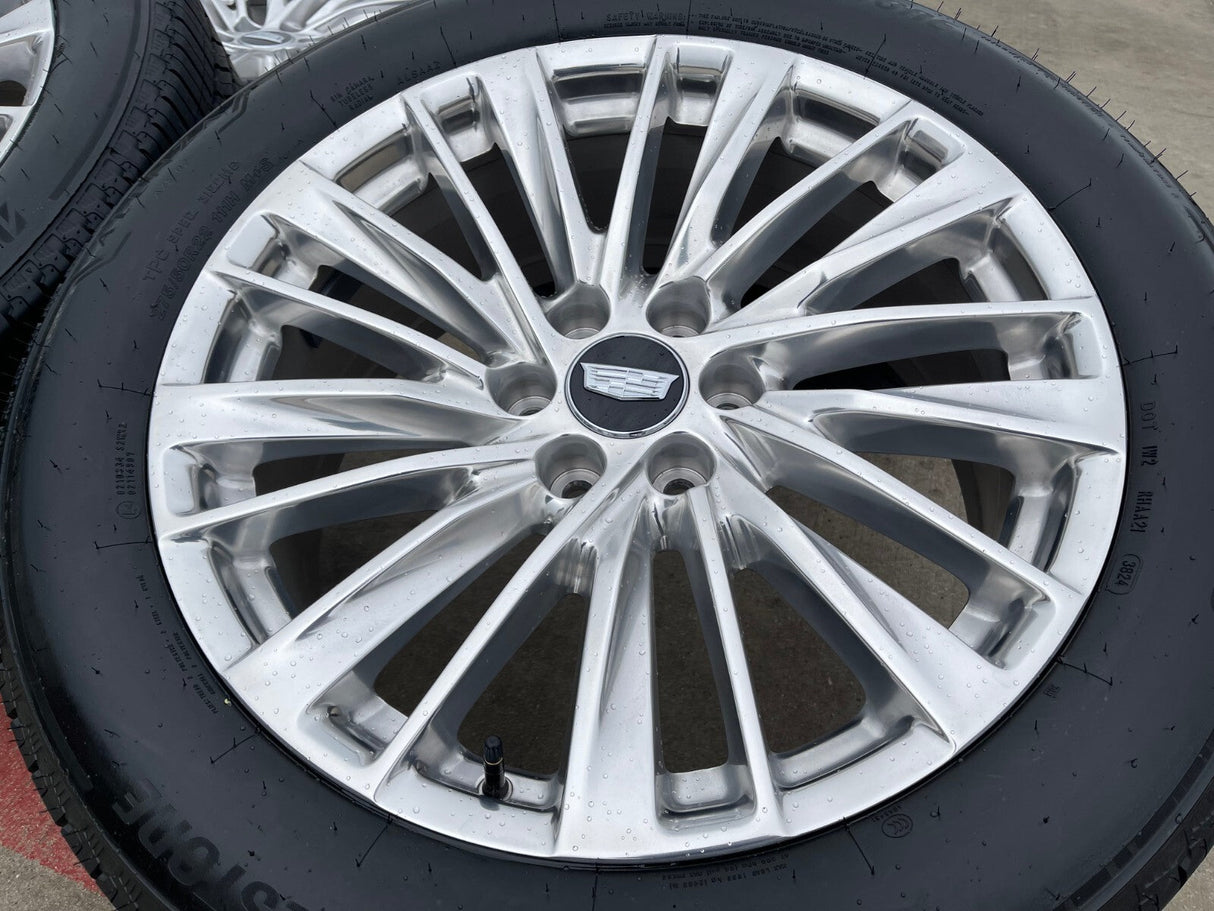 22" Cadillac Escalade Platinum OEM wheels rims tires 2024 2025 2026 NEW Texas Truck Tire