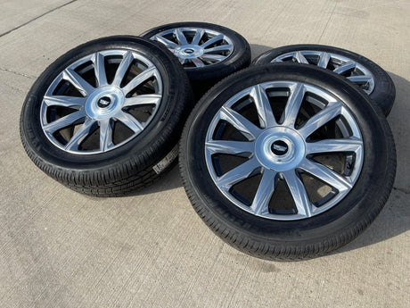 22" Cadillac Escalade Platinum OEM ORIGINAL 95078 wheels rims 2024 2025 2026 NEW Texas Truck Tire
