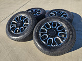 20" Chevy Silverado High Country 2500 3500 OEM Black wheels rims 2023 2024 2025 Texas Truck Tire