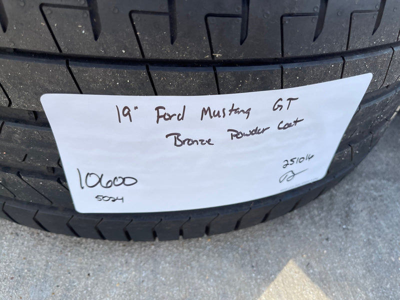 19" Ford Mustang GT Track Pack OEM 10600 10603 Bronze wheels rims 2025 2026 NEW Texas Truck Tire