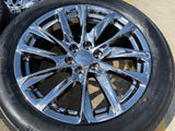 22" GMC Yukon Sierra Escalade OEM 95027 4875 wheels rims CHROME 2025 2026 NEW Texas Truck Tire