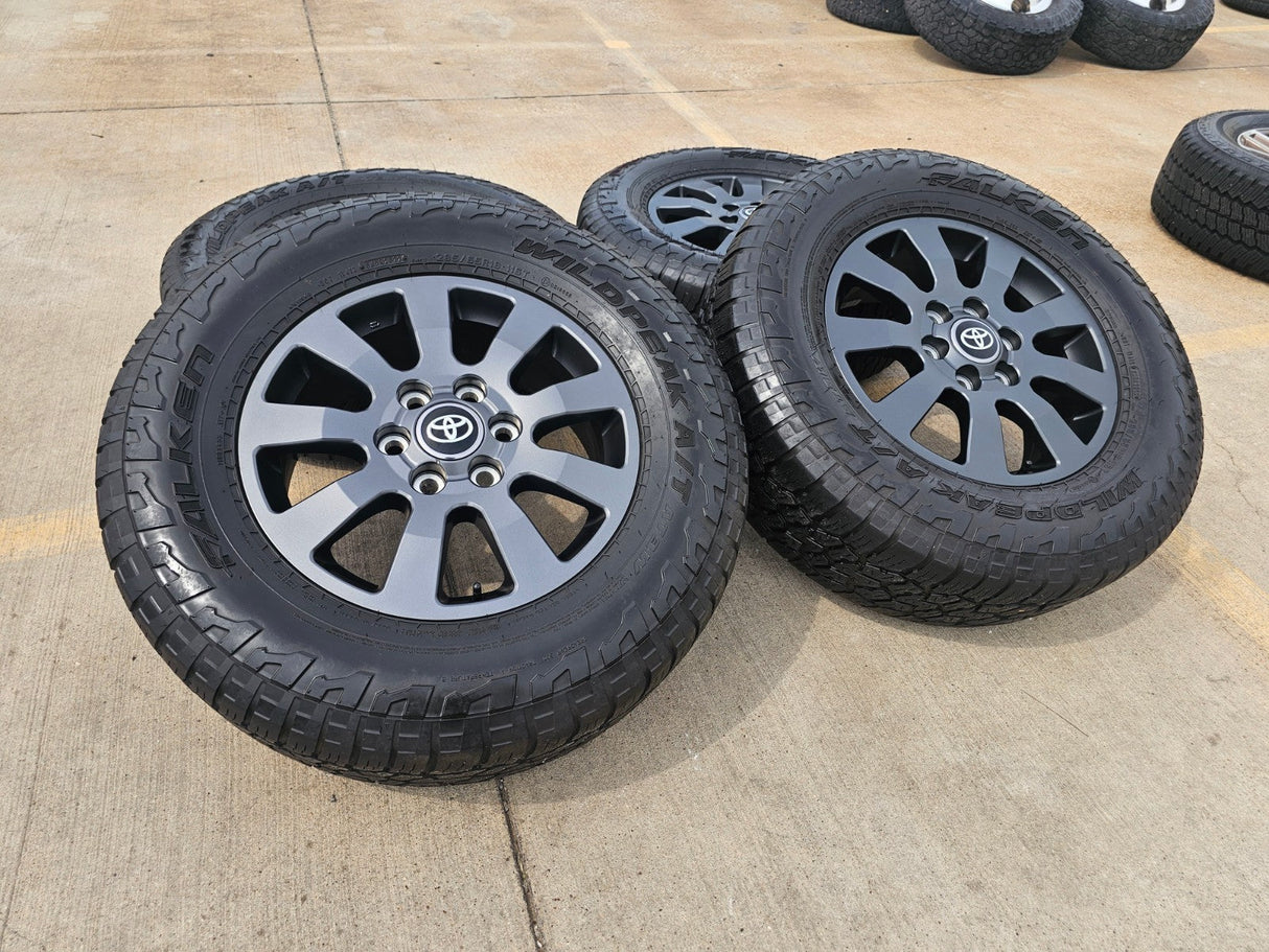 18" Toyota Land Cruiser OEM TRD wheels rims 95952 Tundra Sequoia FALKEN A/T3 Texas Truck Tire