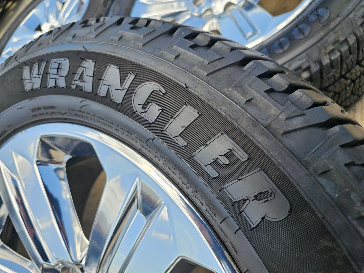 20" Ford F-150 Expedition OEM Lariat rims wheels 10171 CHROME NICE SET Texas Truck Tire